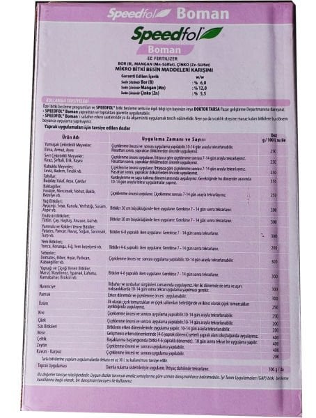 Boman Bor Mangan Çinko Mix Gübresi 1 Kg