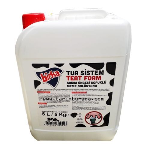 Sağım Öncesi Köpüklü Meme Bakım Solüsyonu 5 Lt