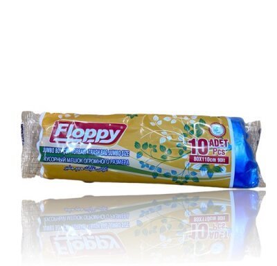 Çöp Poşeti Jumbo Boy 80x110Cm 10 Lu Mavi 110Gr