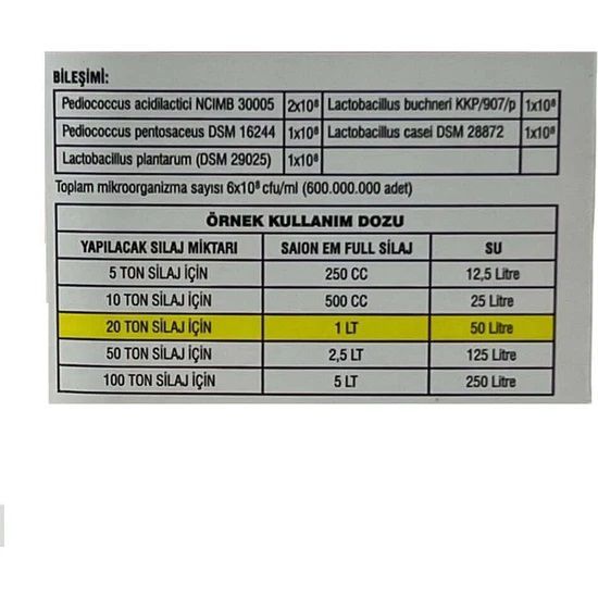 Rebiotic Mısır Silaj Bakterisi İnokulant 5 Litre