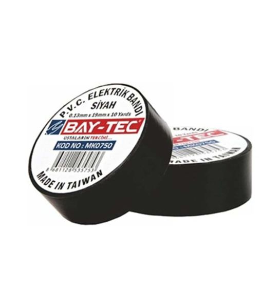 Elektrik Kablo İzole Bant  Siyah 10 Adet