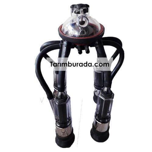 Süt Sağım Pençe Takımı Plastik Şeffaf 240 cc