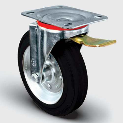 Tablalı Döner Teker Frenli   Çap: 200x50