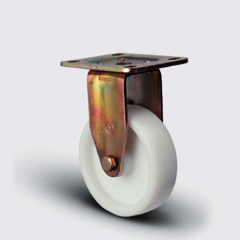 Sabit Maşalı Ağır Yük Poliamid (Kemik) Teker Çap:150X45