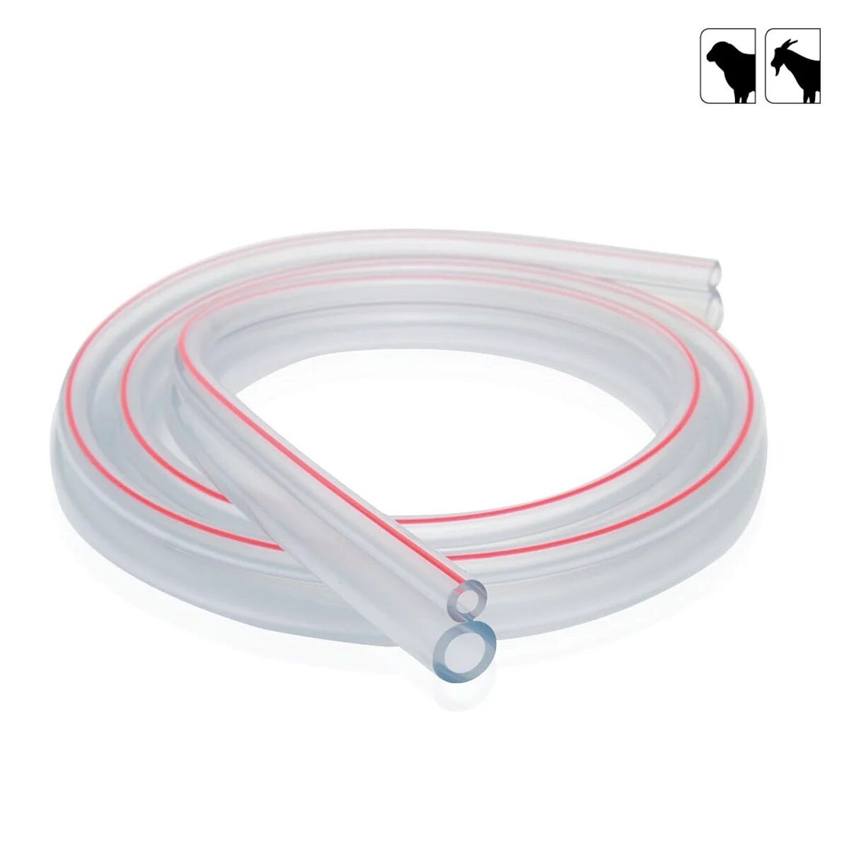 Küçükbaş Süt Sağma Makinesi Süt ve Nabız Hortumu (Ø14xØ22/Ø7xØ14 mm) (50 Metre - Top)