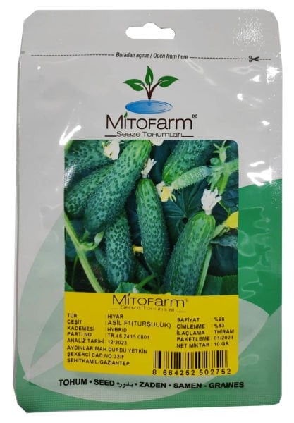 Turşuluk Kornişon  Tohumu Hibrit Asil   F1 - 10 Gram