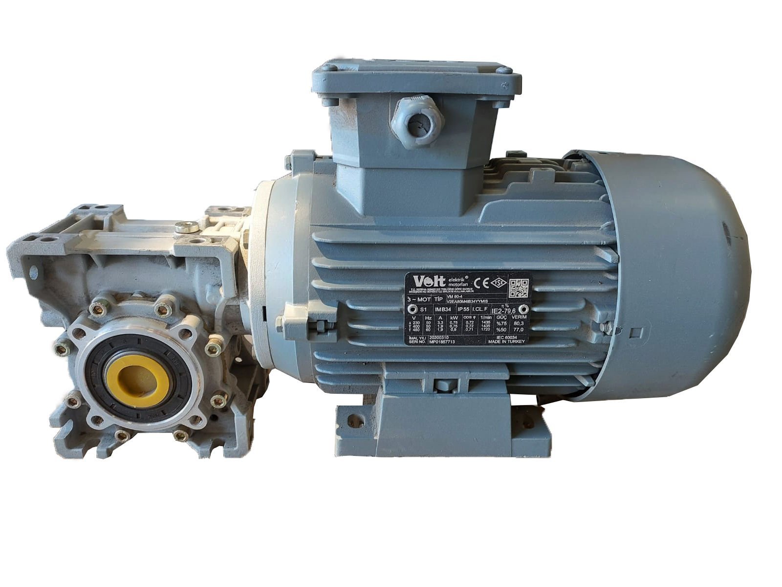 Redüktörlü Motor 0.75 Kw