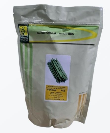 Sırık Fasulye Tohumu Ferman 1 Kg