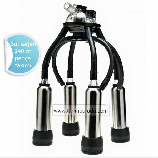 Krom Süt Sağım Takımı 240 cc