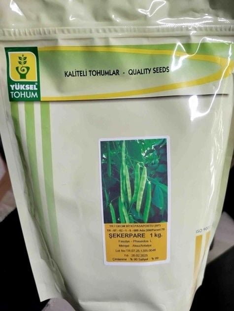 Sırık Fasulye Tohumu ŞekerPare (Y39)- 1Kg