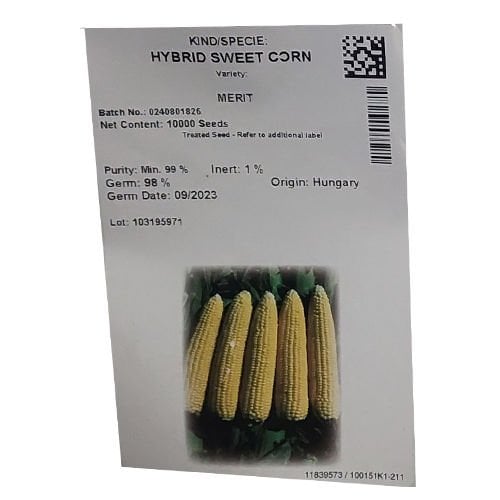 Tatlı Mısır Tohumu  Merit F1  10. 000 Çekirdek