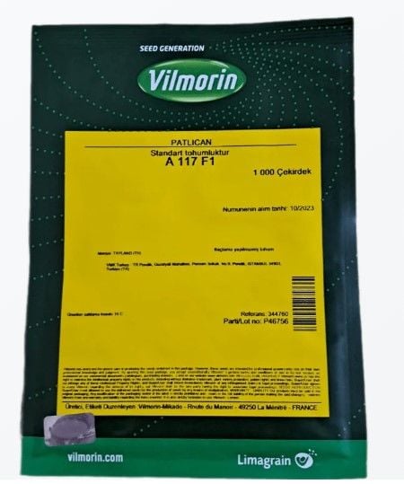 Patlıcan Tohumu  A 117 F1 1000 Çekirdek