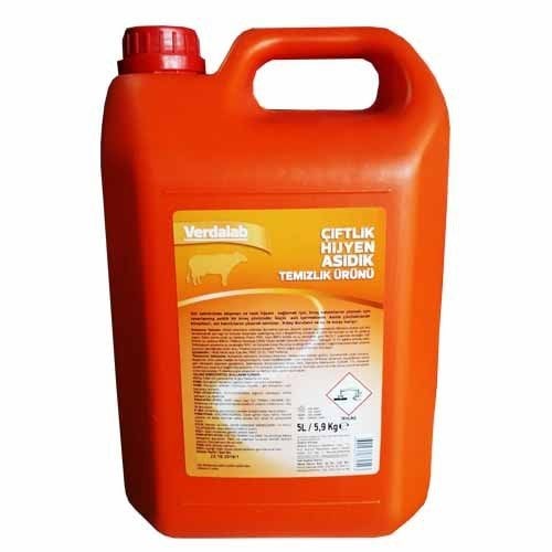 Verdalab Süt Sağım Asidik Temizlik Deterjan 5  Litre