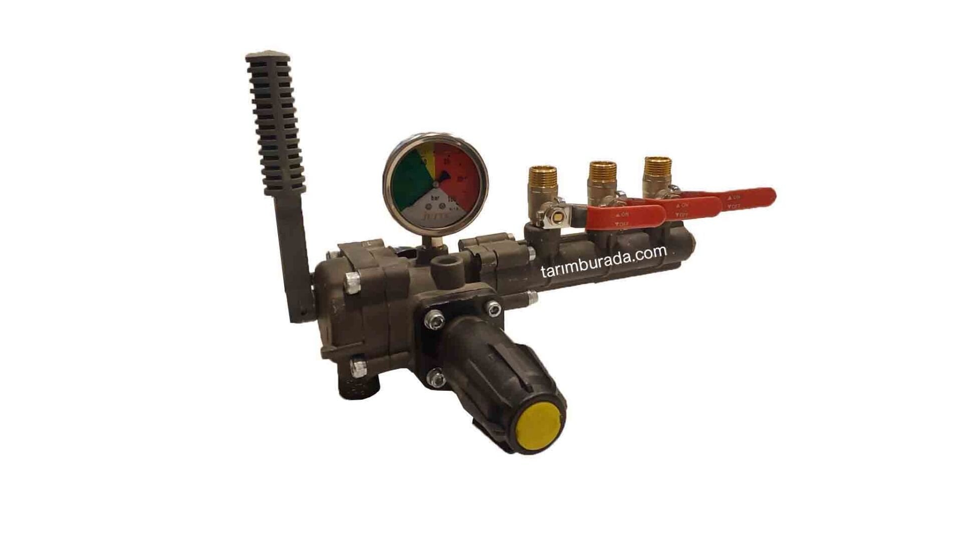 İlaçlama Makina Döküm Gövde  Uzun Tip Regülatör 3 lü