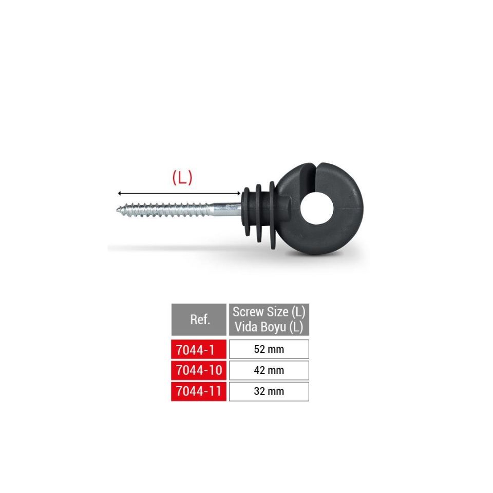 Elektrikli Çit - İzolatör 50 Adet