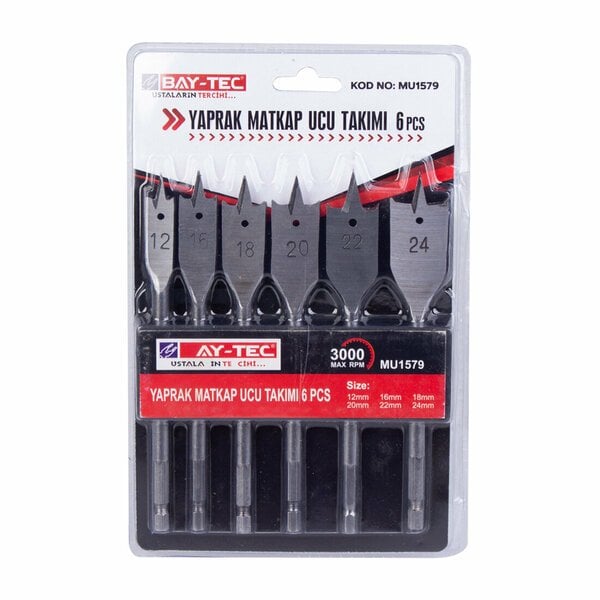 Baytec Matkap Ucu Seti 6 Parça Yaprak
