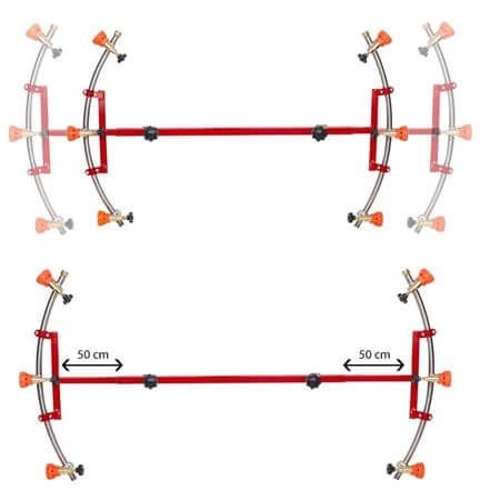 Düz Başlıklı Hilal Tip İlaçlama Makina Aparatı 3'Lü