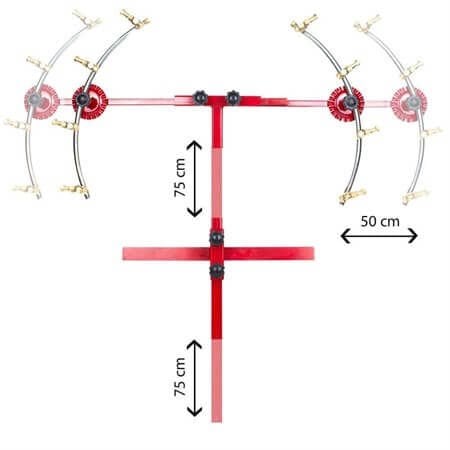 Hilal Tip Turbo Stoper Memeli Uzatılabilir Krom İlaçlama Makina Aparatı