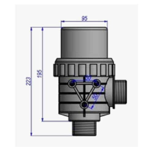 İlaçlama Makina-160 Litre Düz Valfli Filtre